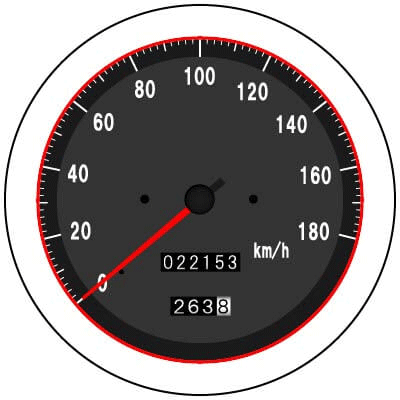スピードメーターが作動しない